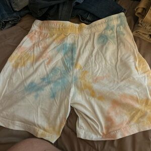 Hollister Tie-Dye Sleep Shorts in Soft Pastels